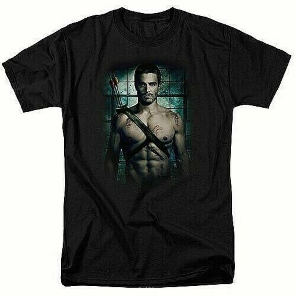 Arrow TV Series Stephen Amell "Shirtless" Men Tee